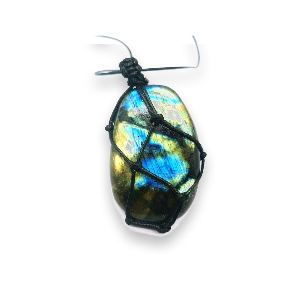 Moonstone & Labradorite Rough Stone Pendant Necklace White Master product image featuring Moonstone.
