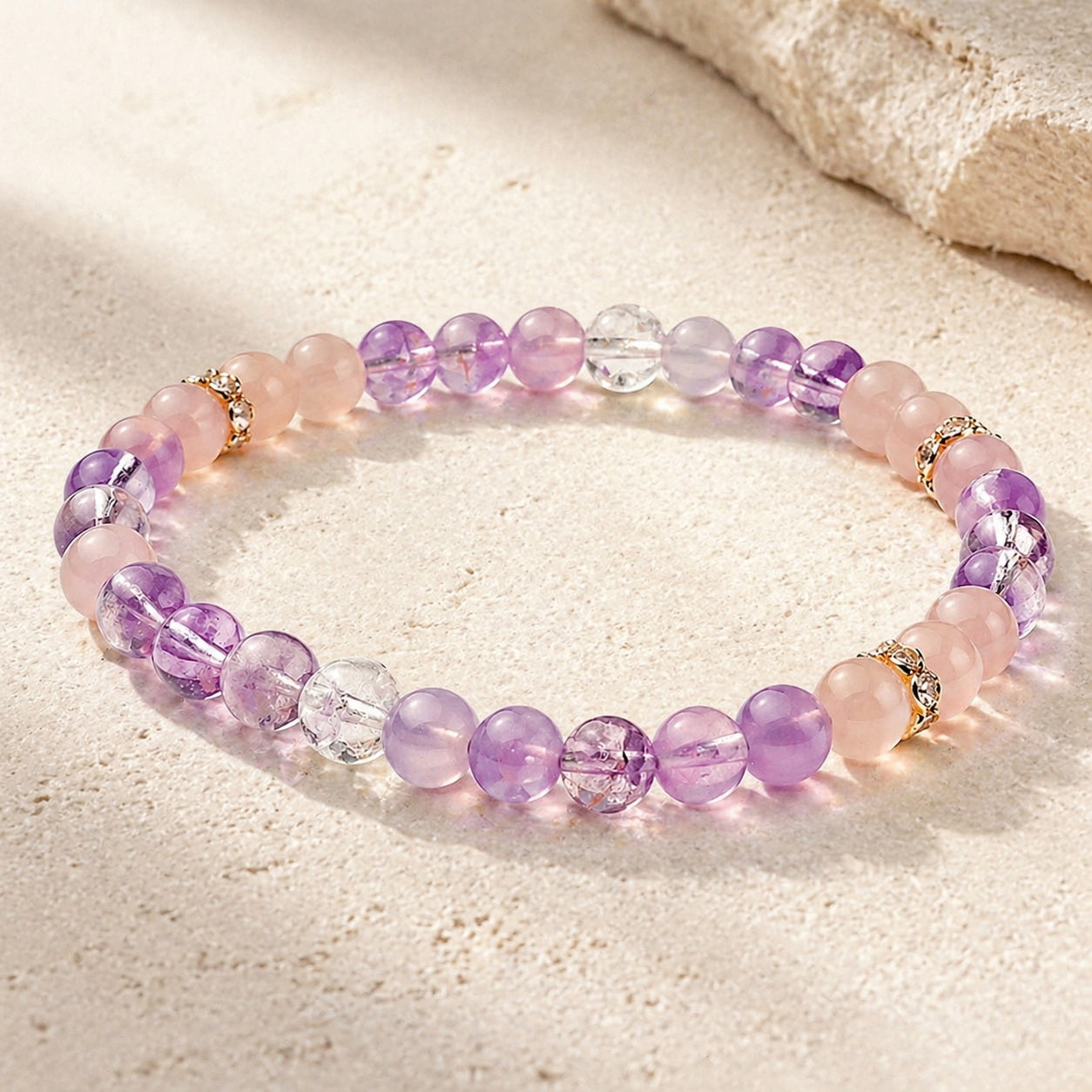 Natural Amethyst Crystal Bracelet Main Hero product image featuring Amethyst.
