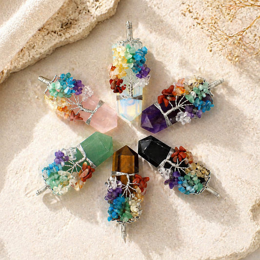 Amethyst Tree of Life Pendant Necklace Hero Main product image featuring Amethyst.