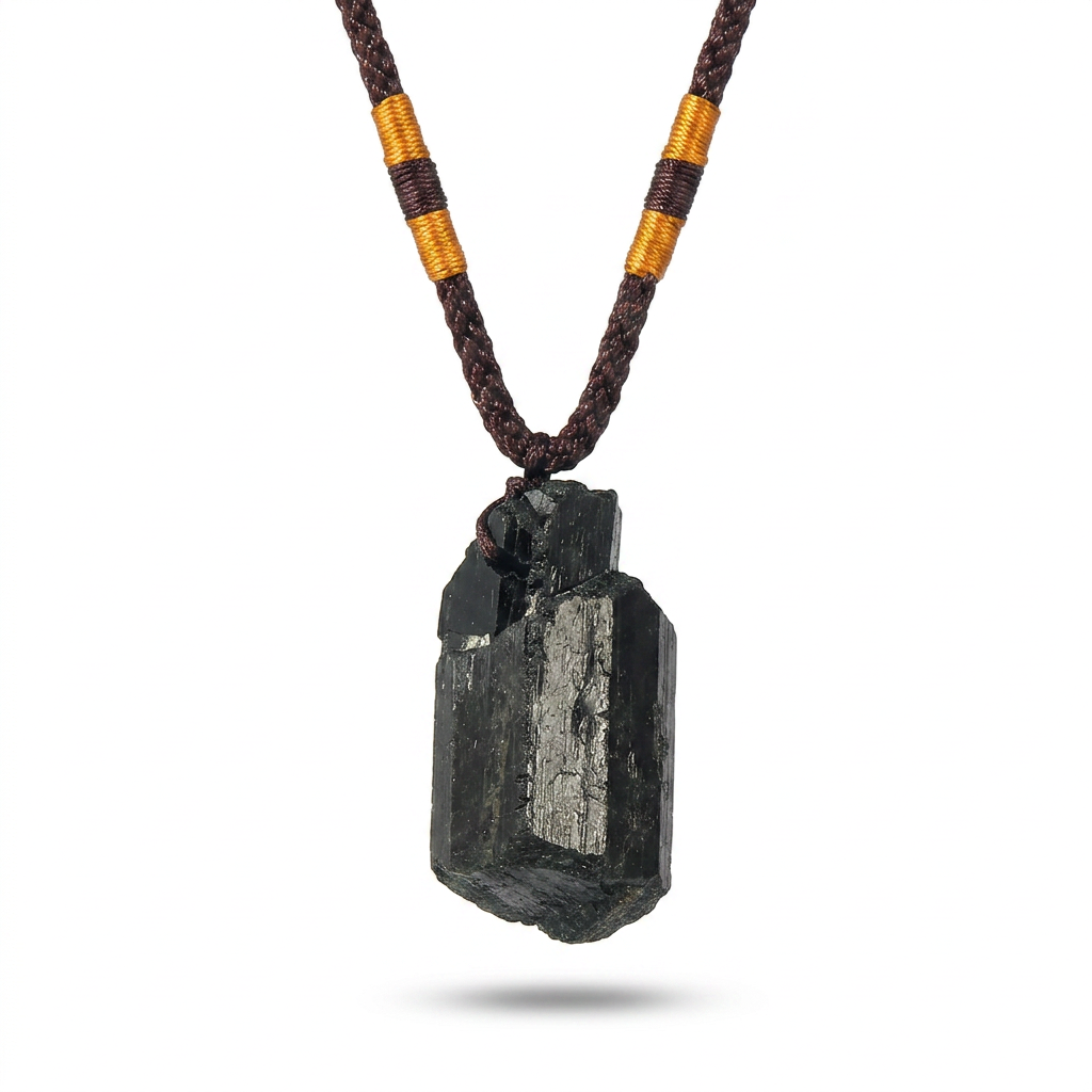 Black Tourmaline Protection Pendant Necklace Main Hero product image featuring Black Tourmaline.