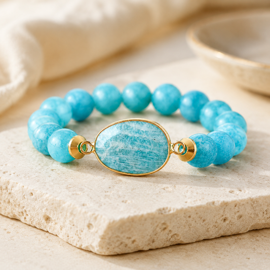 Natural Stone Beaded Bracelet Hero Main product image featuring Natural Stone.