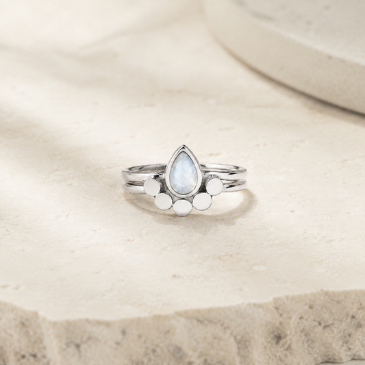Moondrop Moonstone Ring Hero Main product image featuring Moonstone.