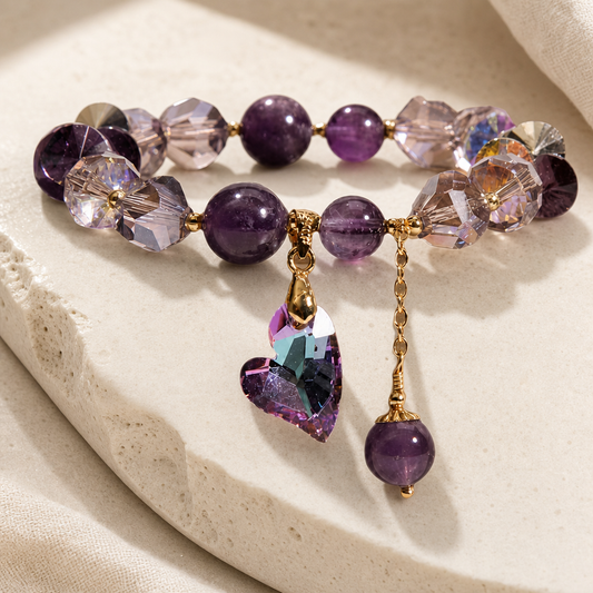 Purple Heart Amethyst Bracelet Hero Main product image featuring Amethyst.