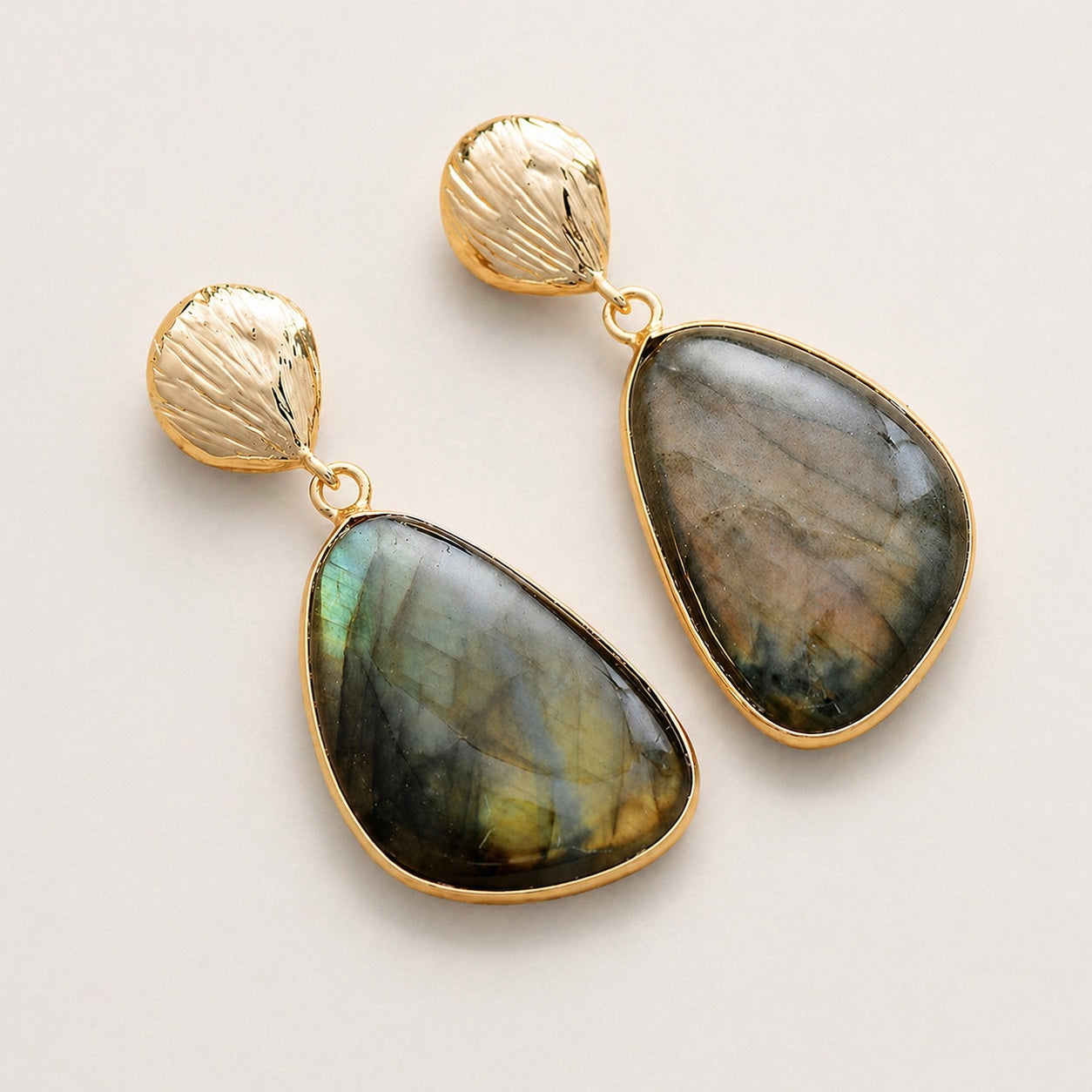 Labradorite Drop Earrings Soft Studio product image featuring Labradorite.