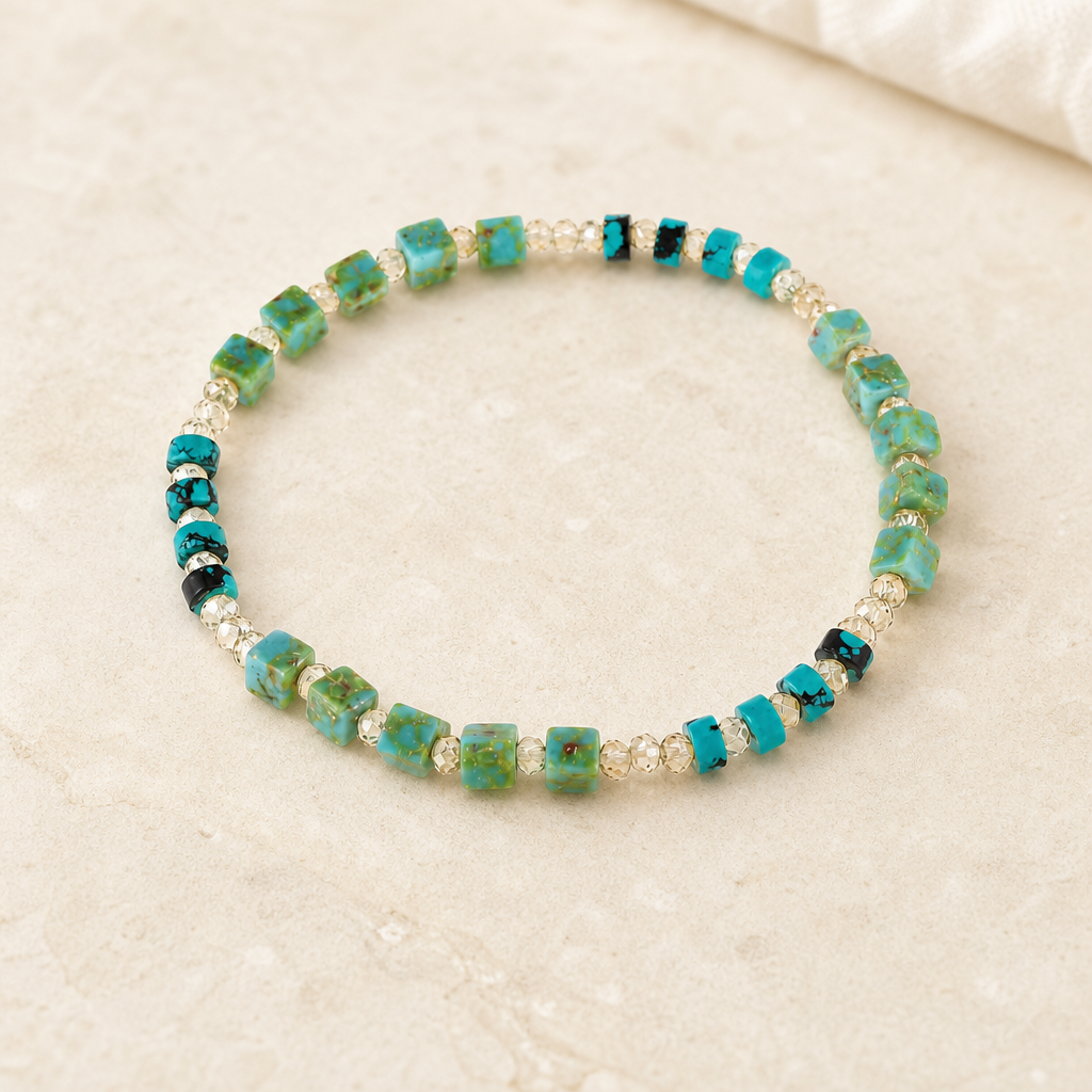 Crystal & Natural Stone Bracelet Hero Support A product image featuring Crystal.