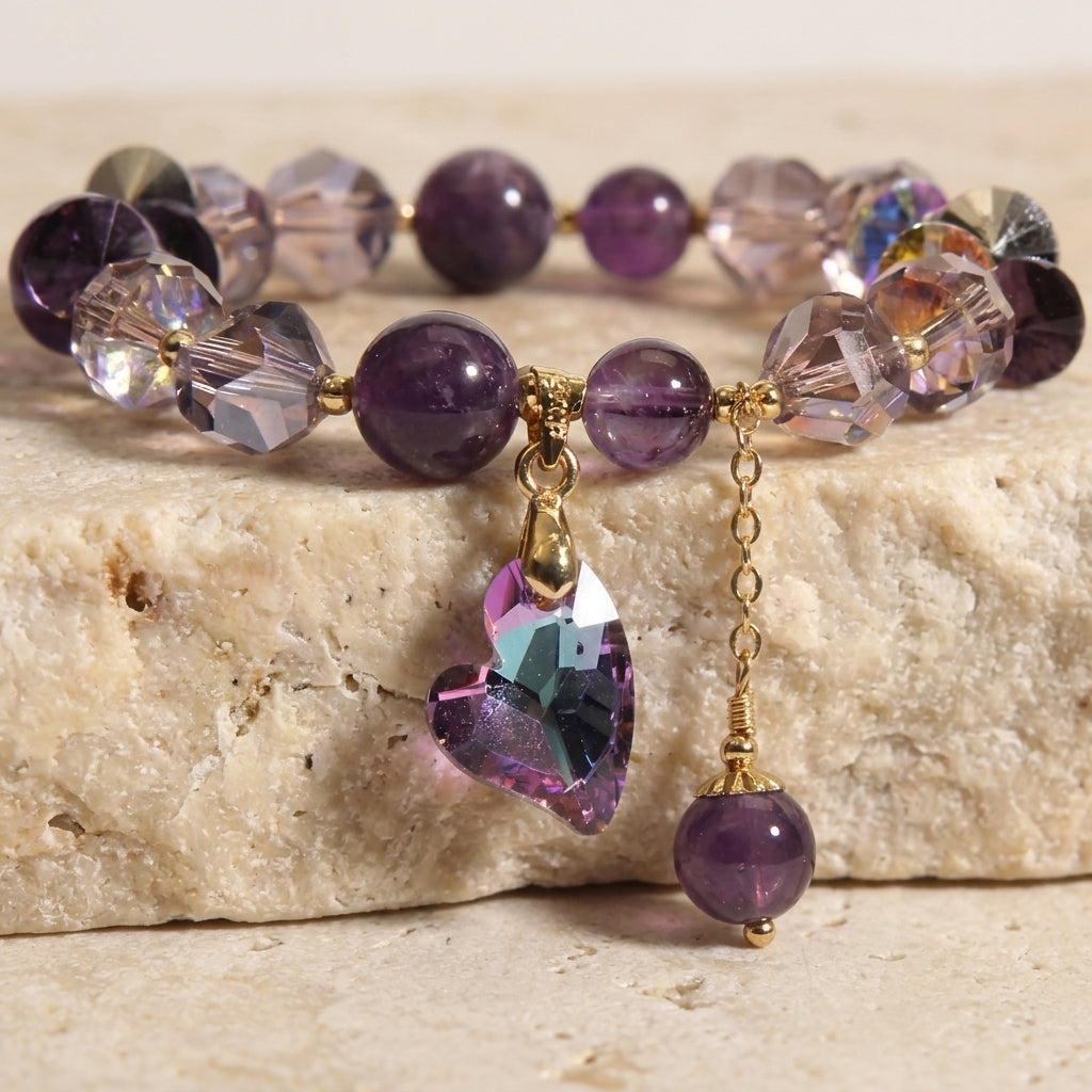 Purple Heart Amethyst Bracelet Hero Support A product image featuring Amethyst.