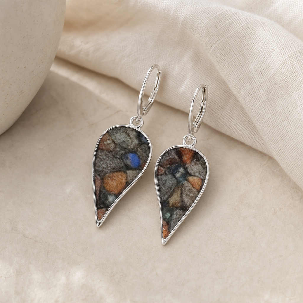 Natural Stone Dangle Earrings Hero Support A product image featuring Alloy.