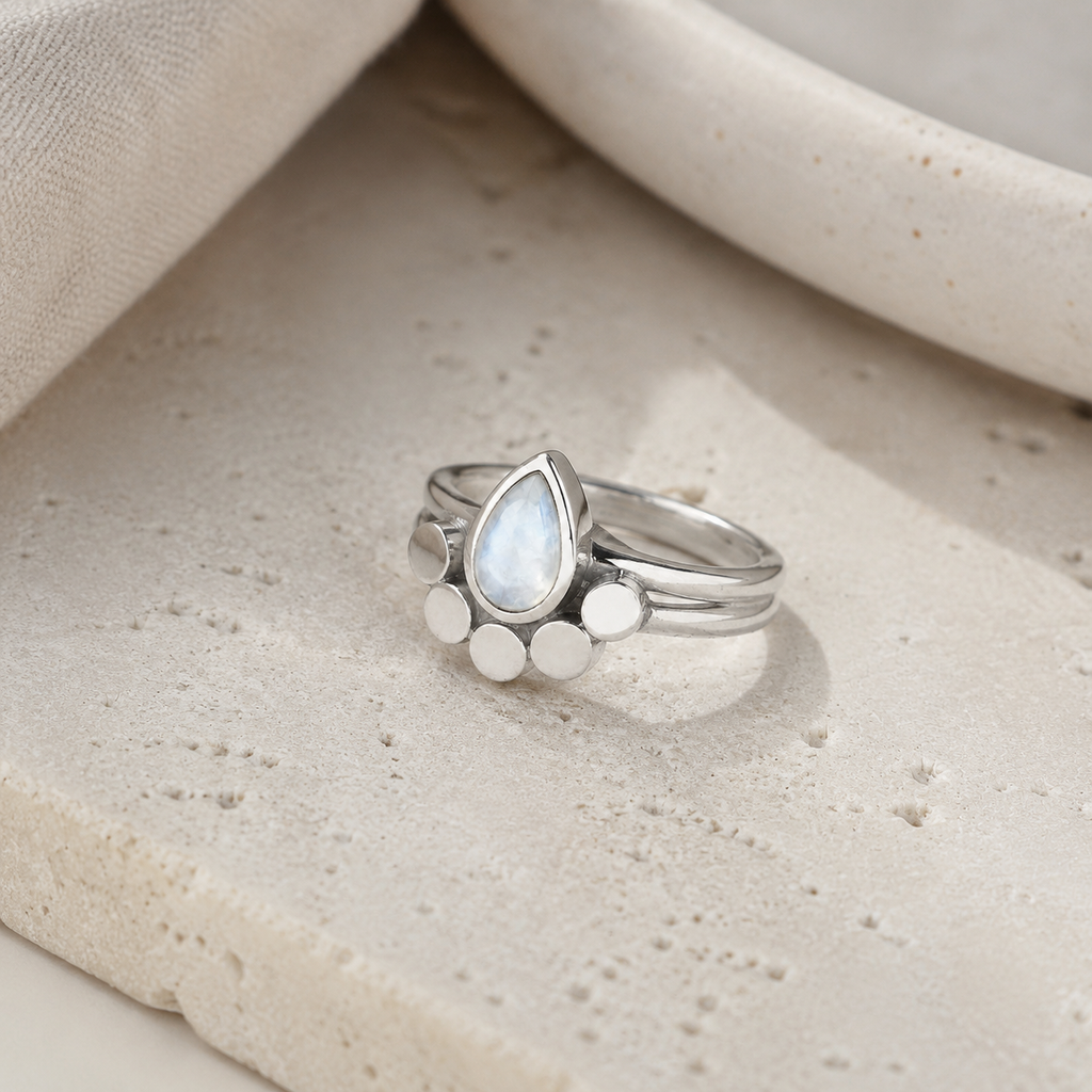 Moondrop Moonstone Ring Hero Support B product image featuring Moonstone.