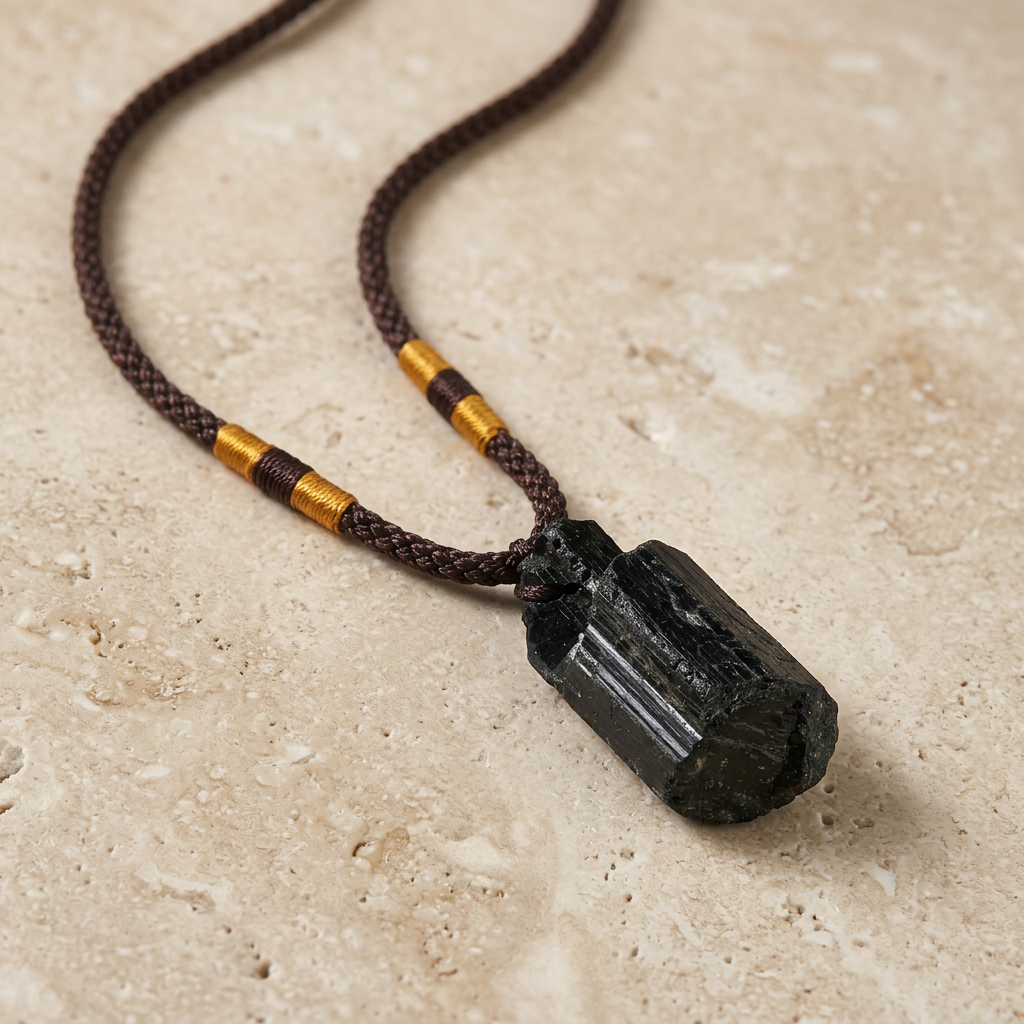 Black Tourmaline Protection Pendant Necklace Premium Mood product image featuring Black Tourmaline.