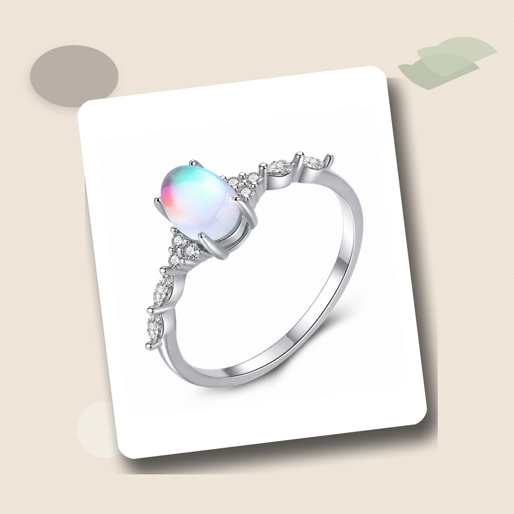 Moonstone Cold Style Ring Editorial Flatlay product image featuring Moonstone.