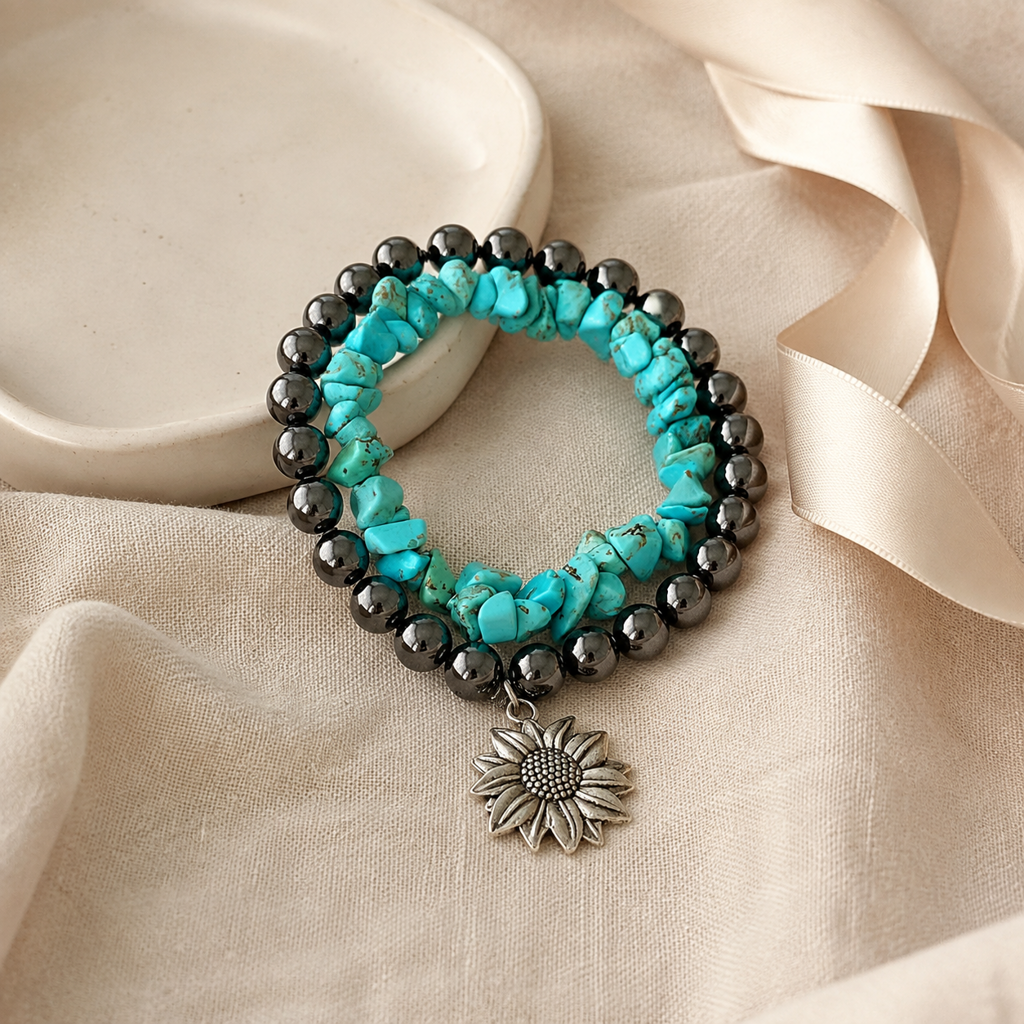 Turquoise Alloy Bracelet Story Mood product image featuring Alloy.