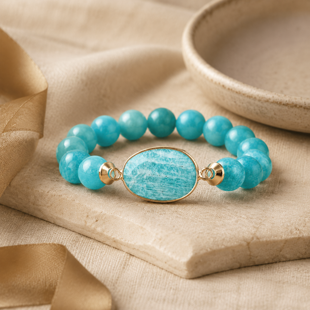 Natural Stone Beaded Bracelet Story Mood product image featuring Natural Stone.