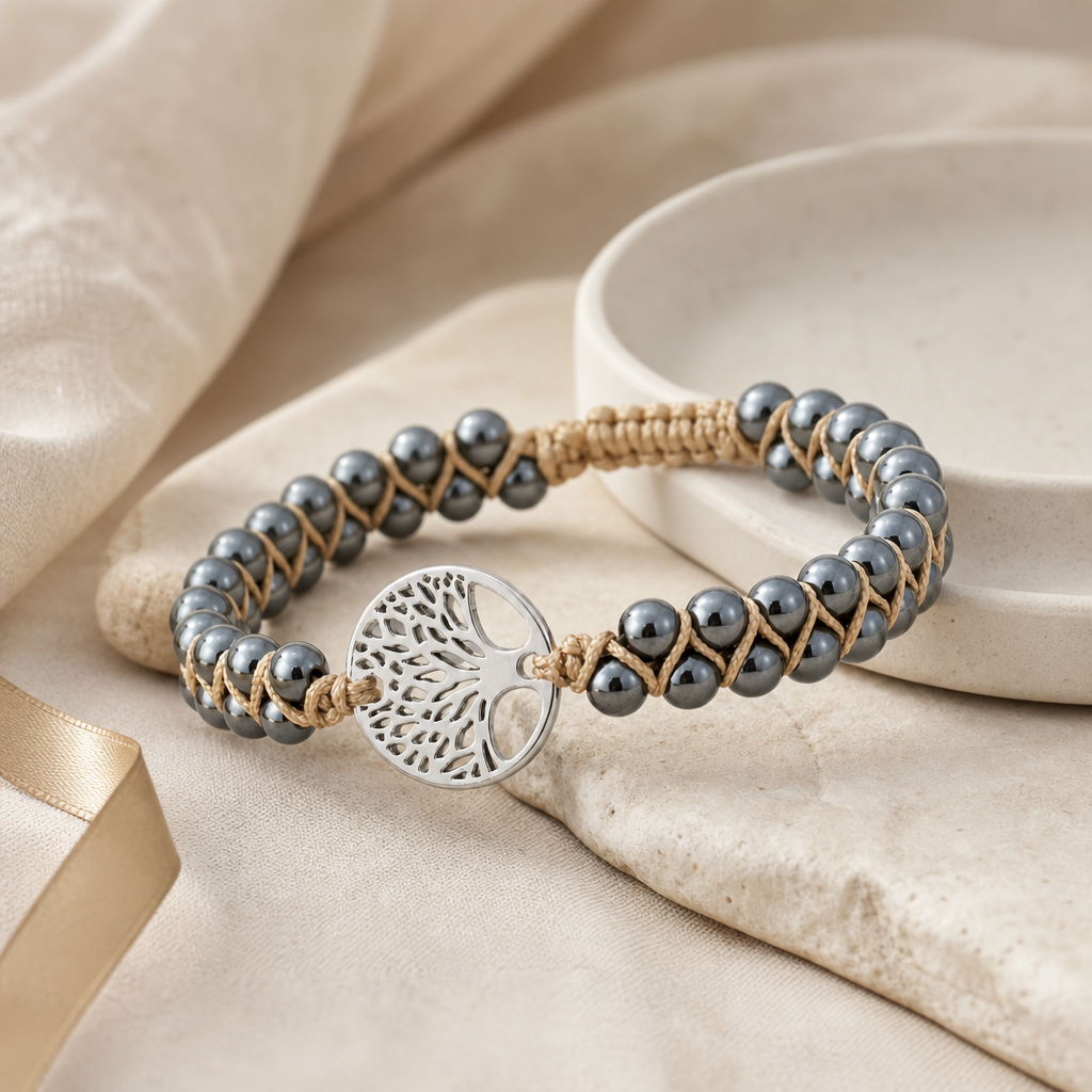 Natural Stone Braided Bracelet gift-ready mood image.