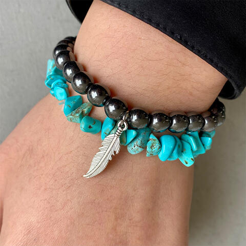 Style A turquoise alloy bracelet 05 style a primary